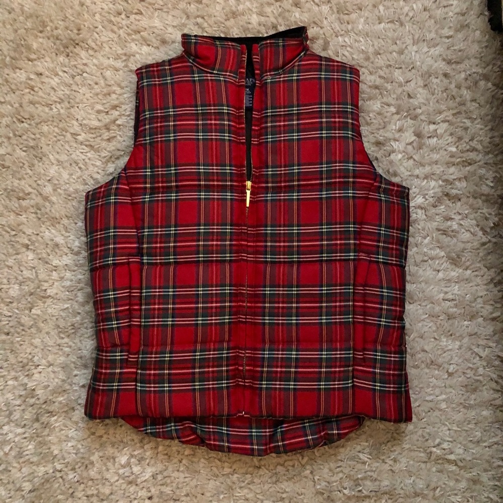 Beautiful Red Plaid Vest